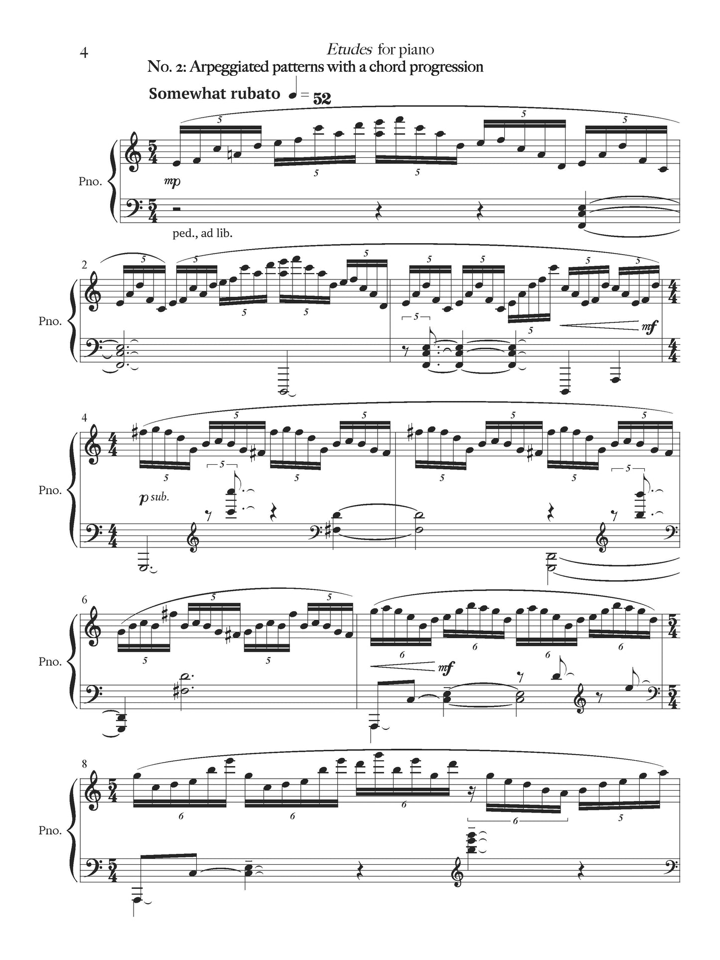 Etudes for Piano