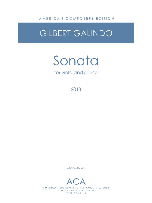 Sonata for Viola and Piano