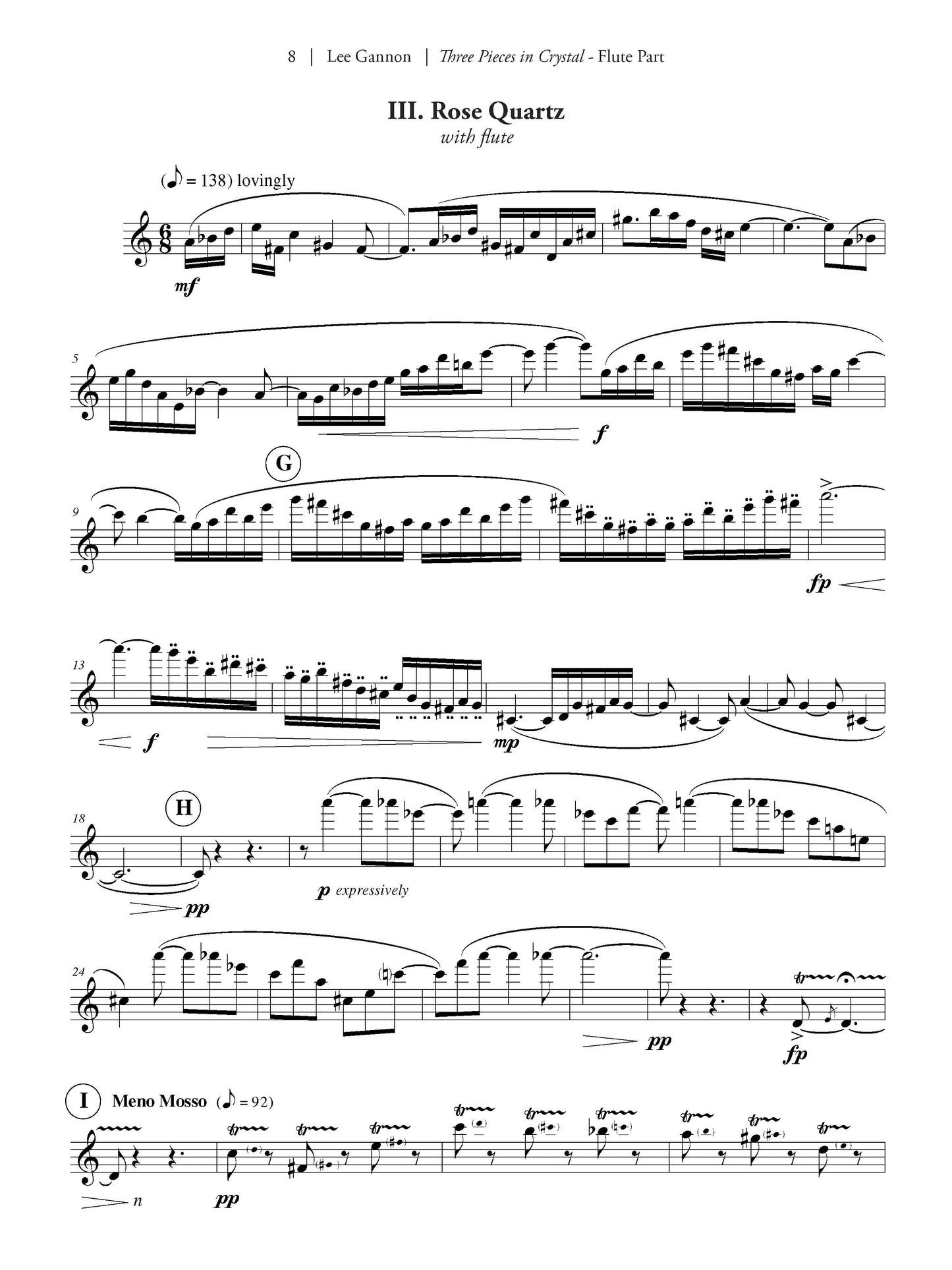 Three Pieces in Crystal (for Flute and Harp)