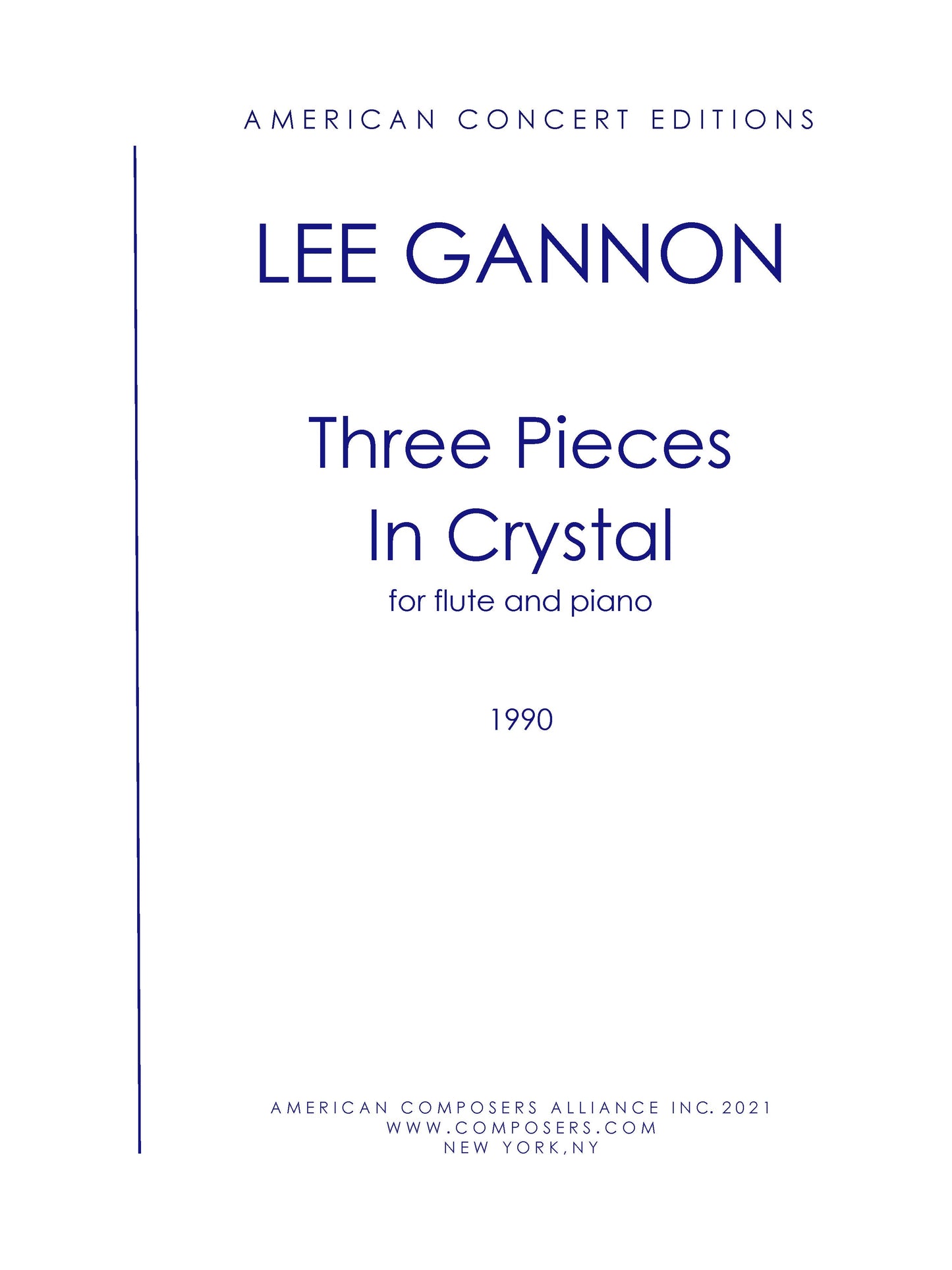 Three Pieces in Crystal (for Flute and Piano)