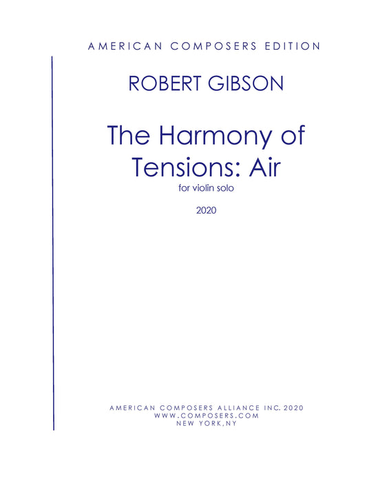 Harmony of Tensions: Air