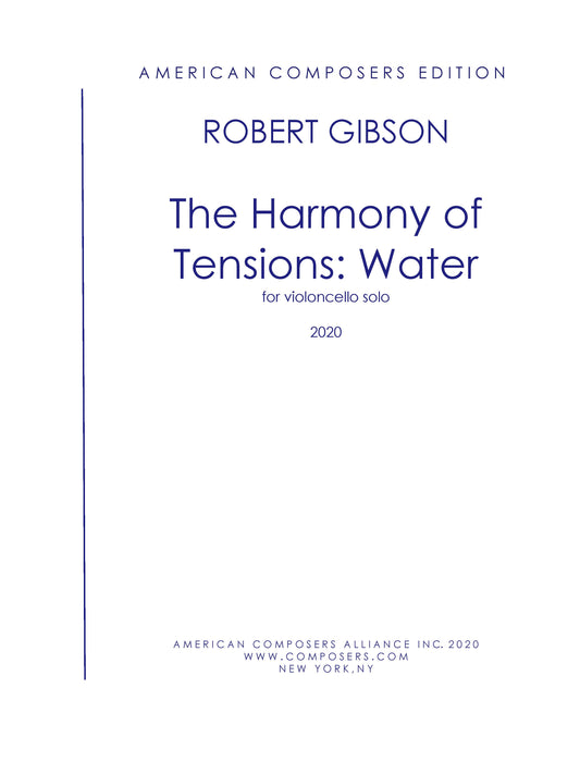 Harmony of Tensions: Water