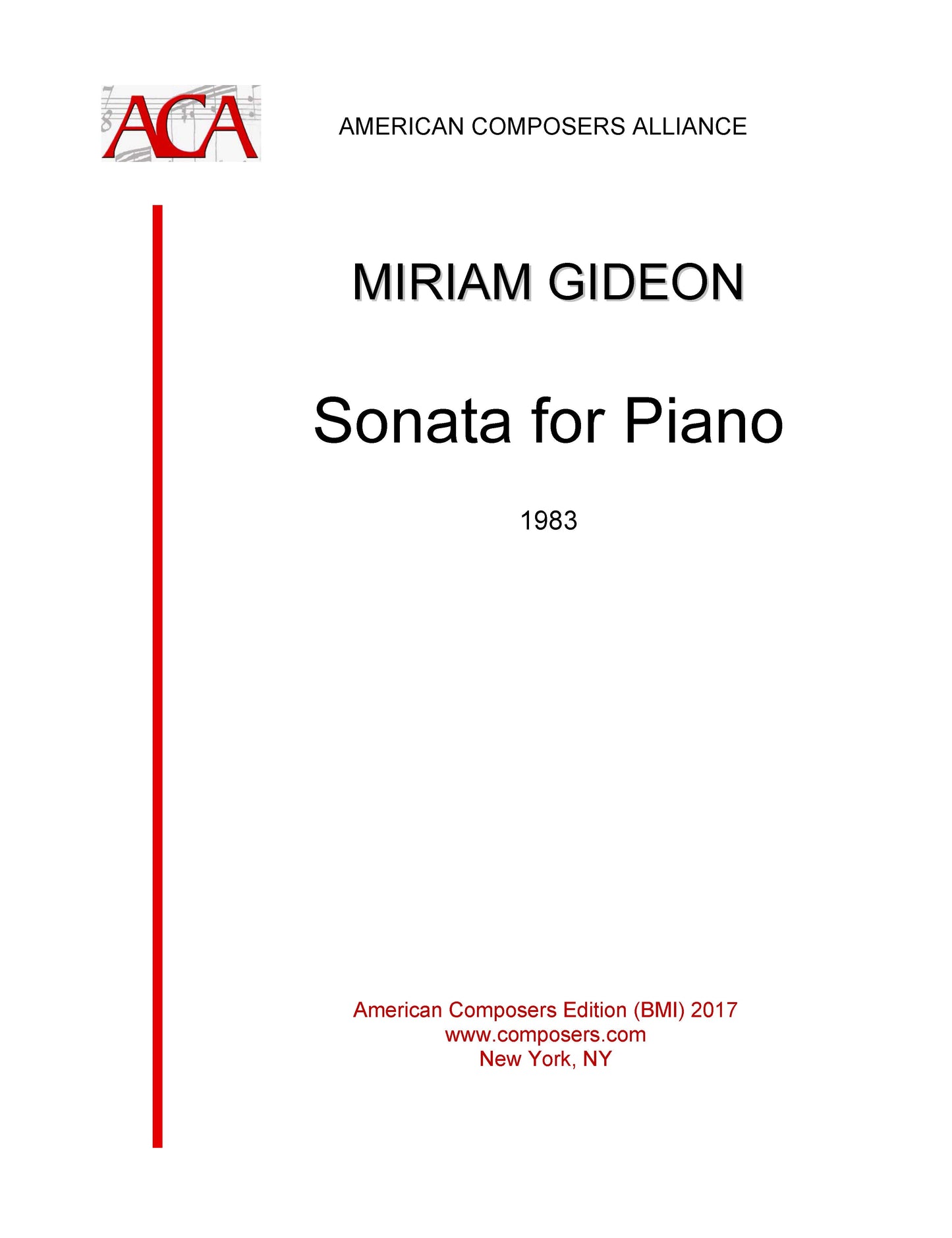 SONATA FOR PIANO