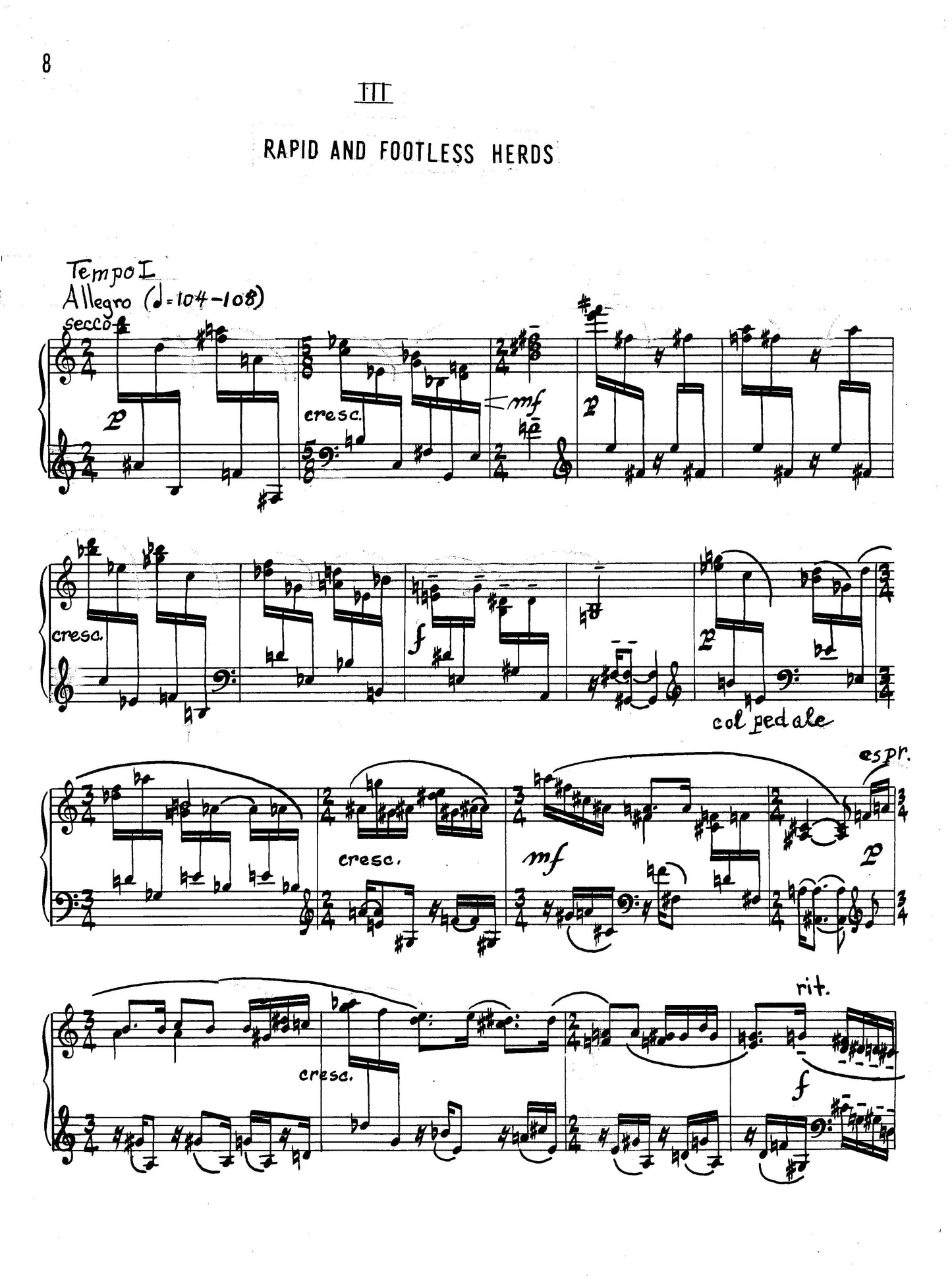 SONATA FOR PIANO