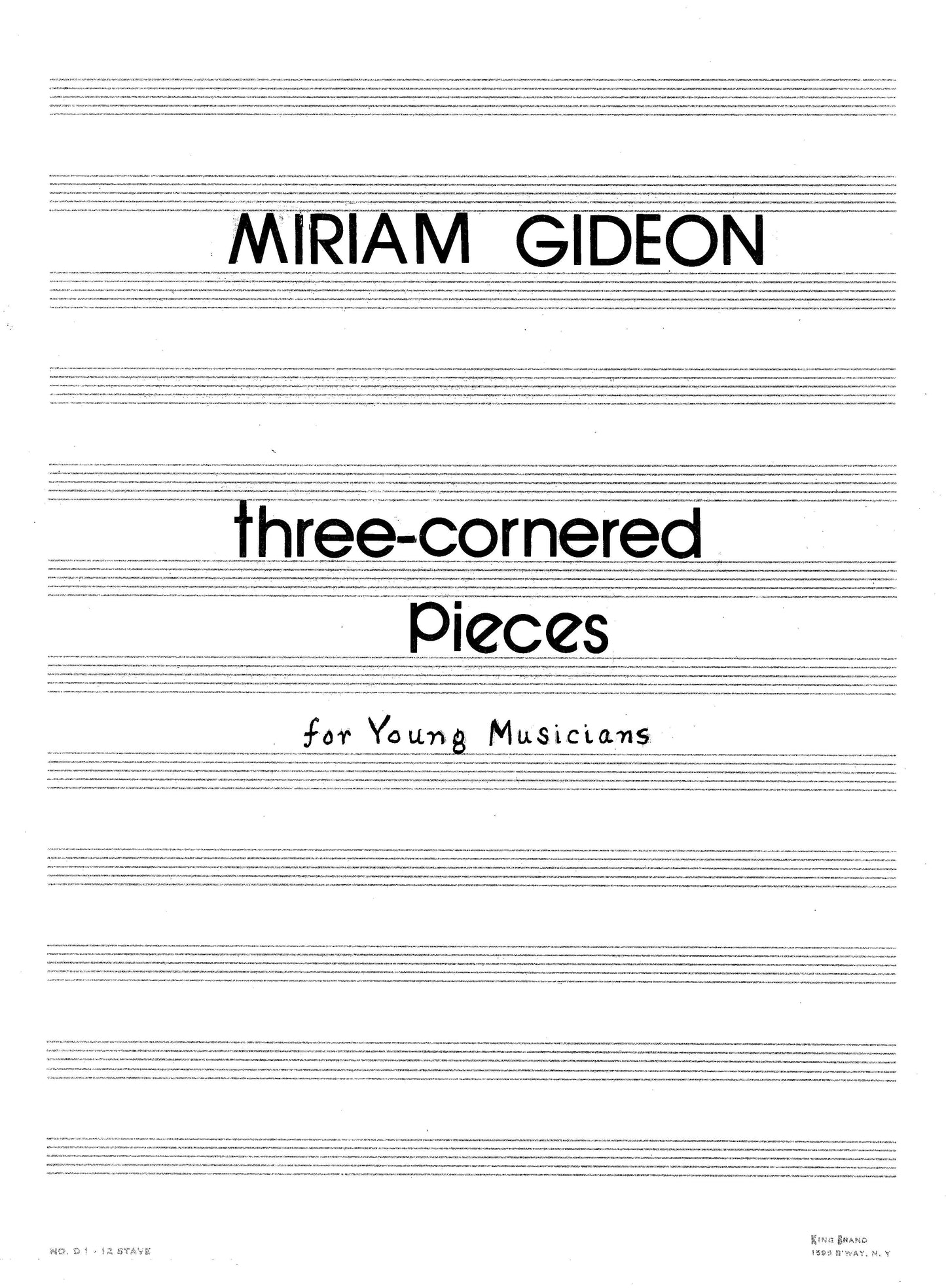 THREE CORNERED PIECES