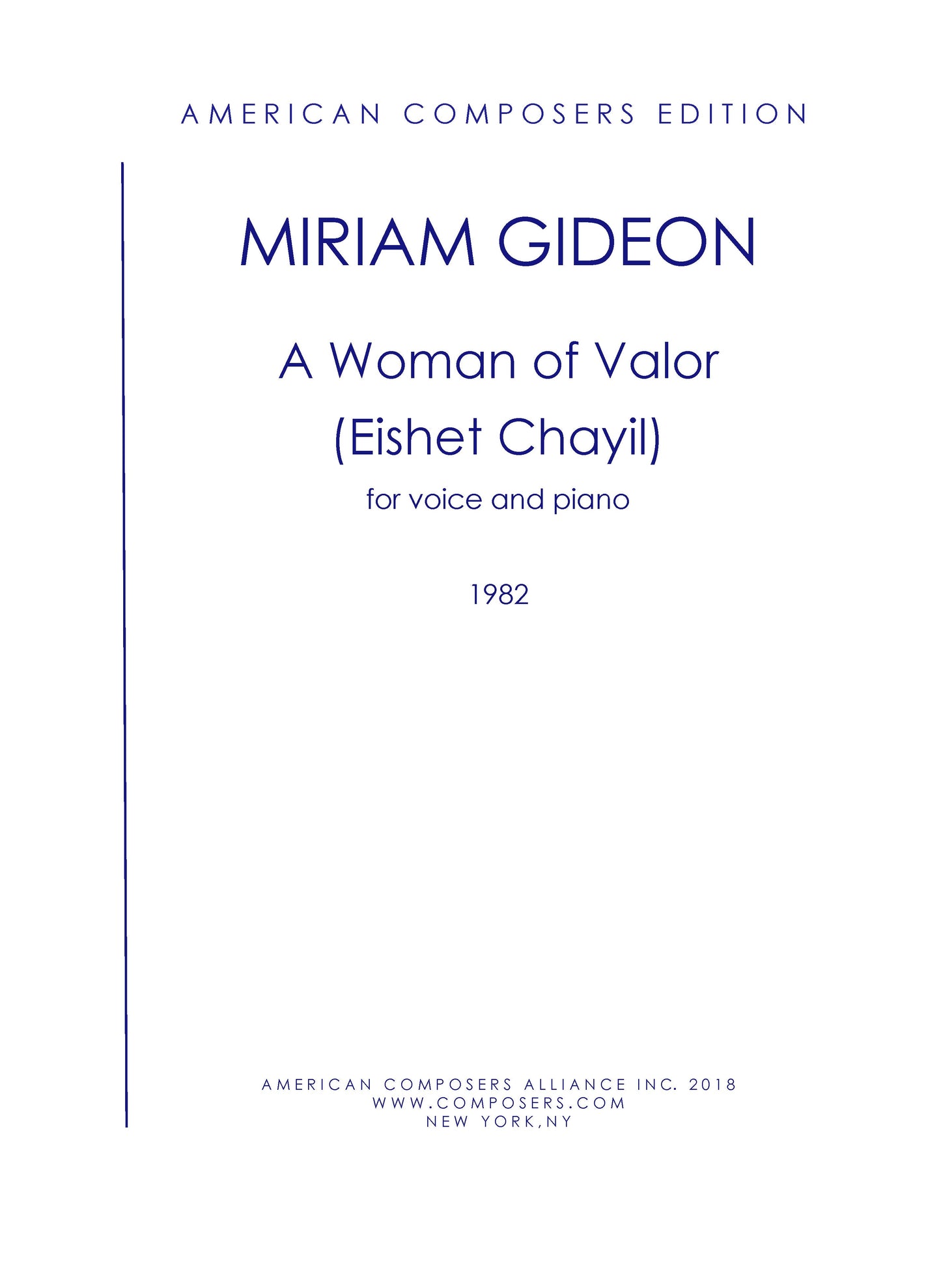 WOMAN OF VALOR - EISHET CHAYIL