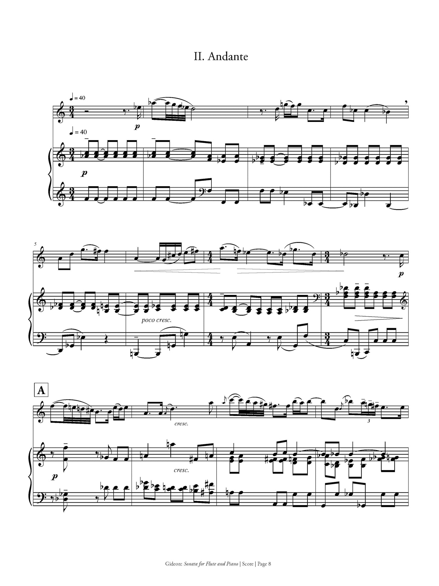 Sonata for Flute and Piano