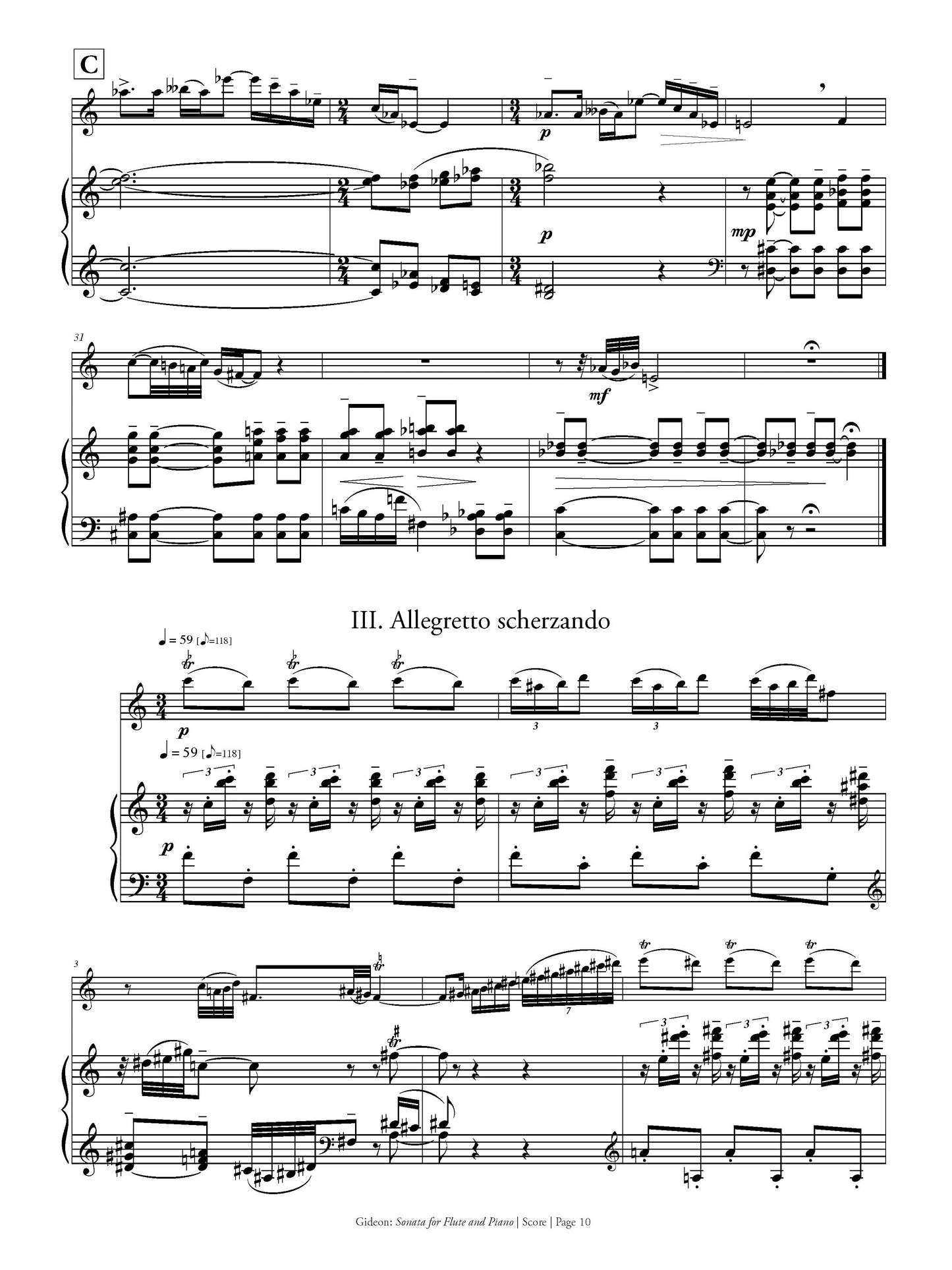 Sonata for Flute and Piano