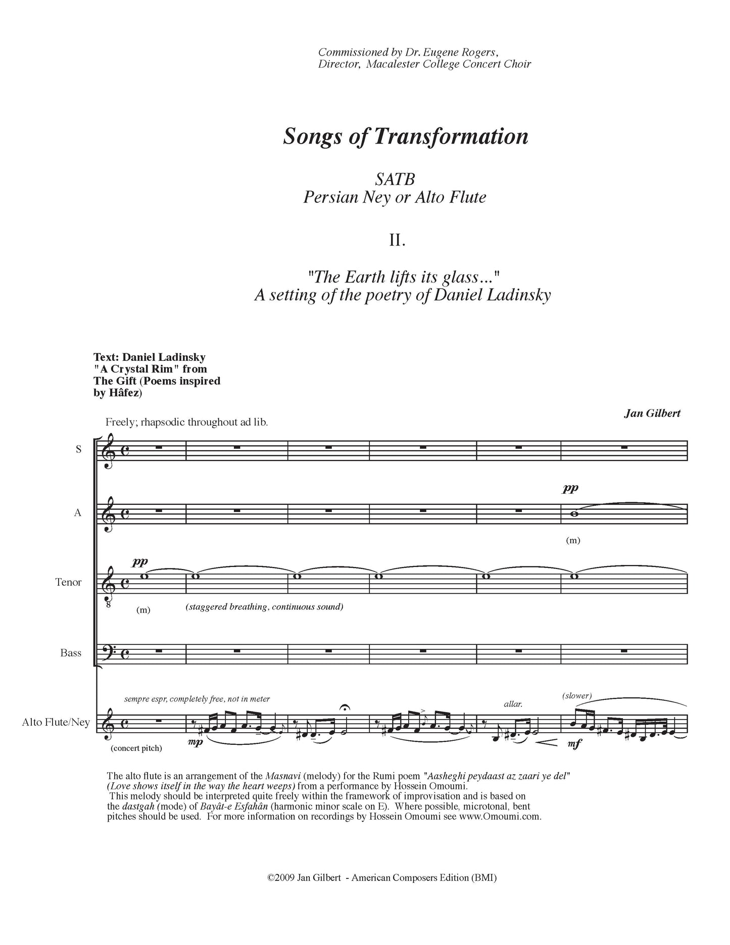 SONGS OF TRANSFORMATION