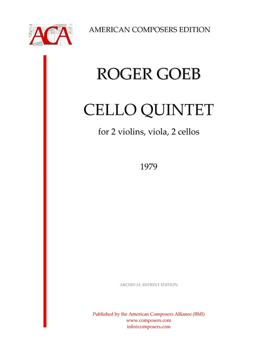 CELLO QUINTET