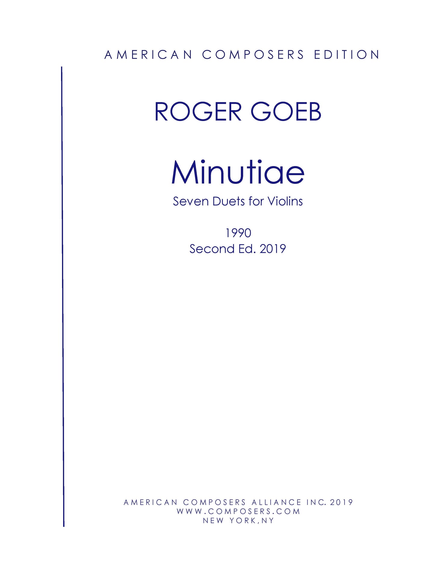 MINUTIAE