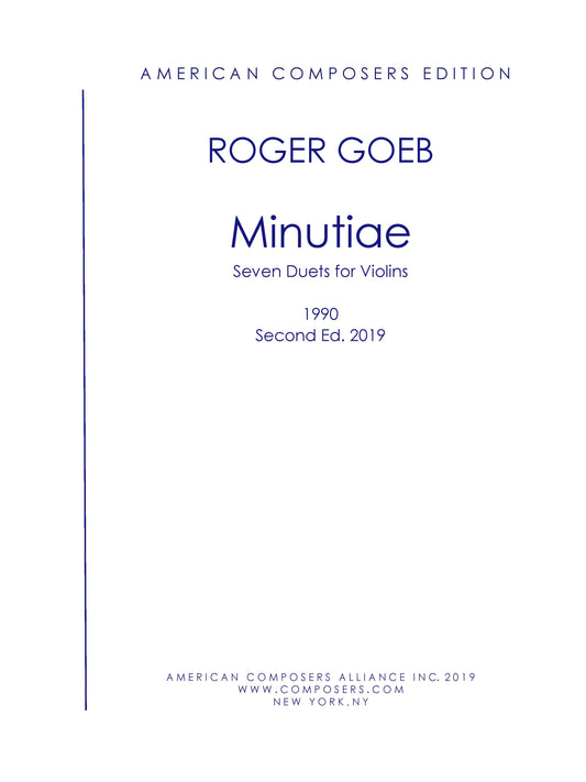 MINUTIAE