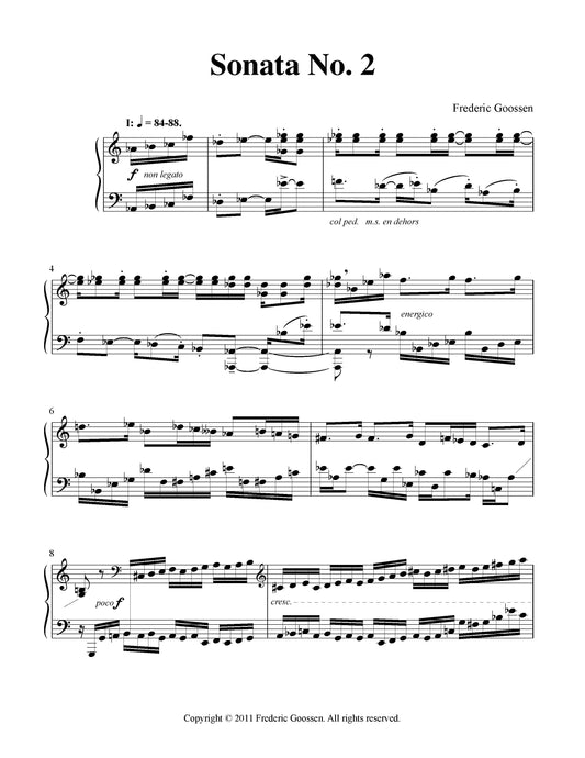 SONATA FOR PIANO (NO. 2)