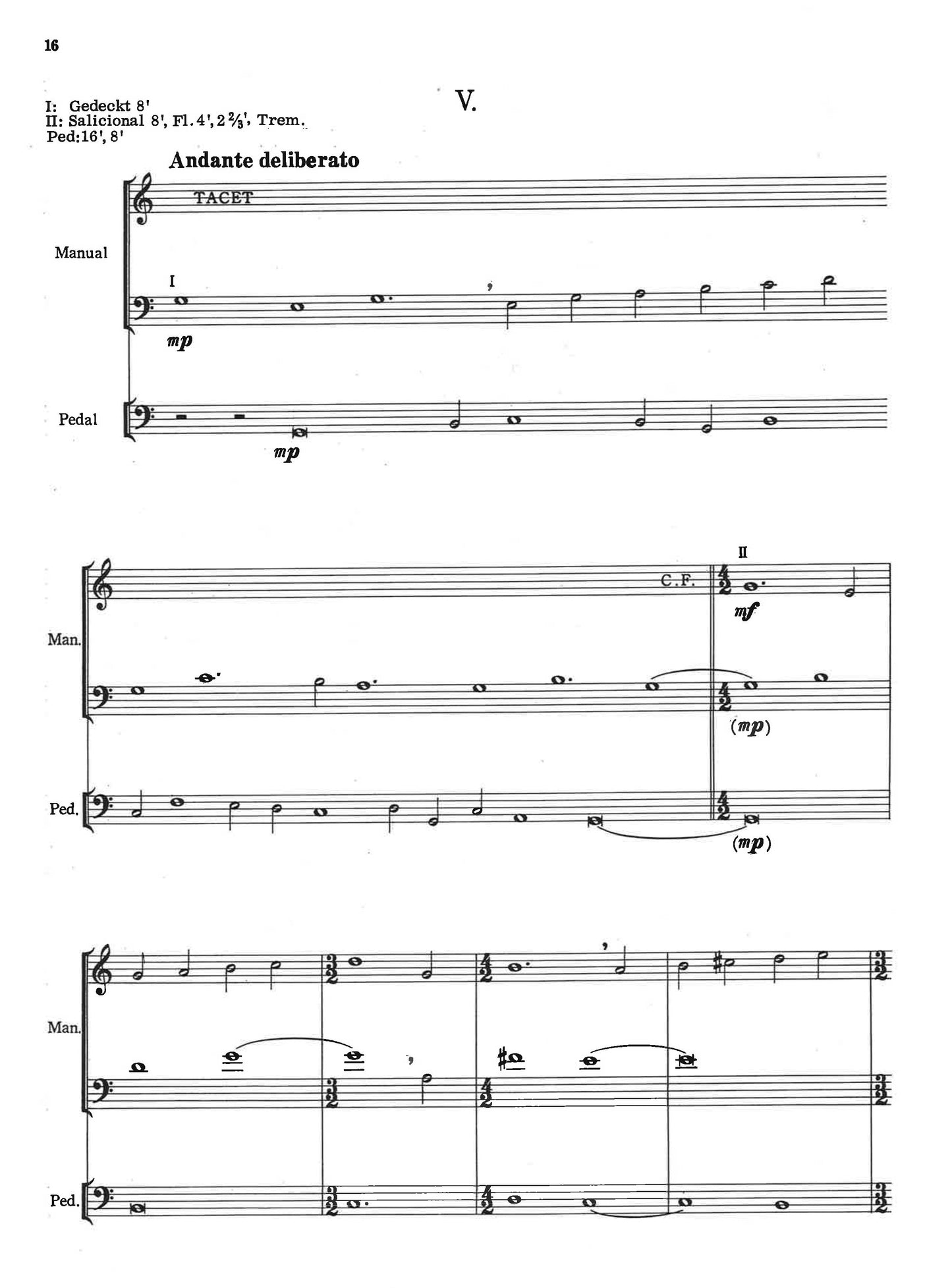 SIX CHORALES FOR ORGAN