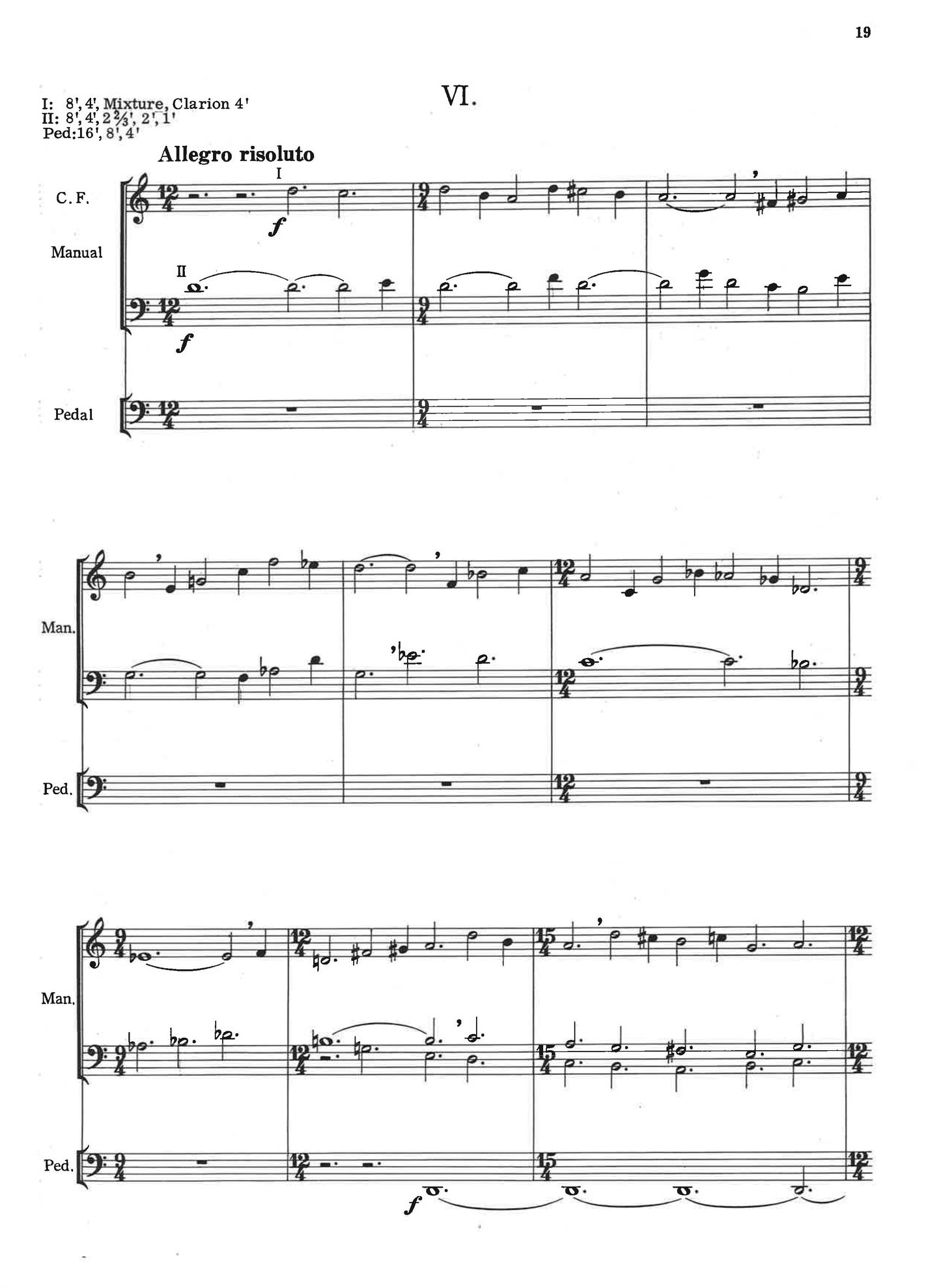 SIX CHORALES FOR ORGAN