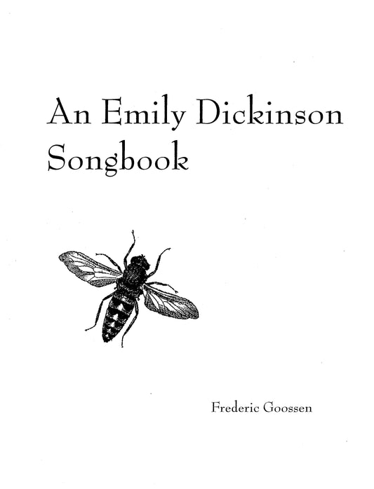 AN EMILY DICKINSON SONGBOOK