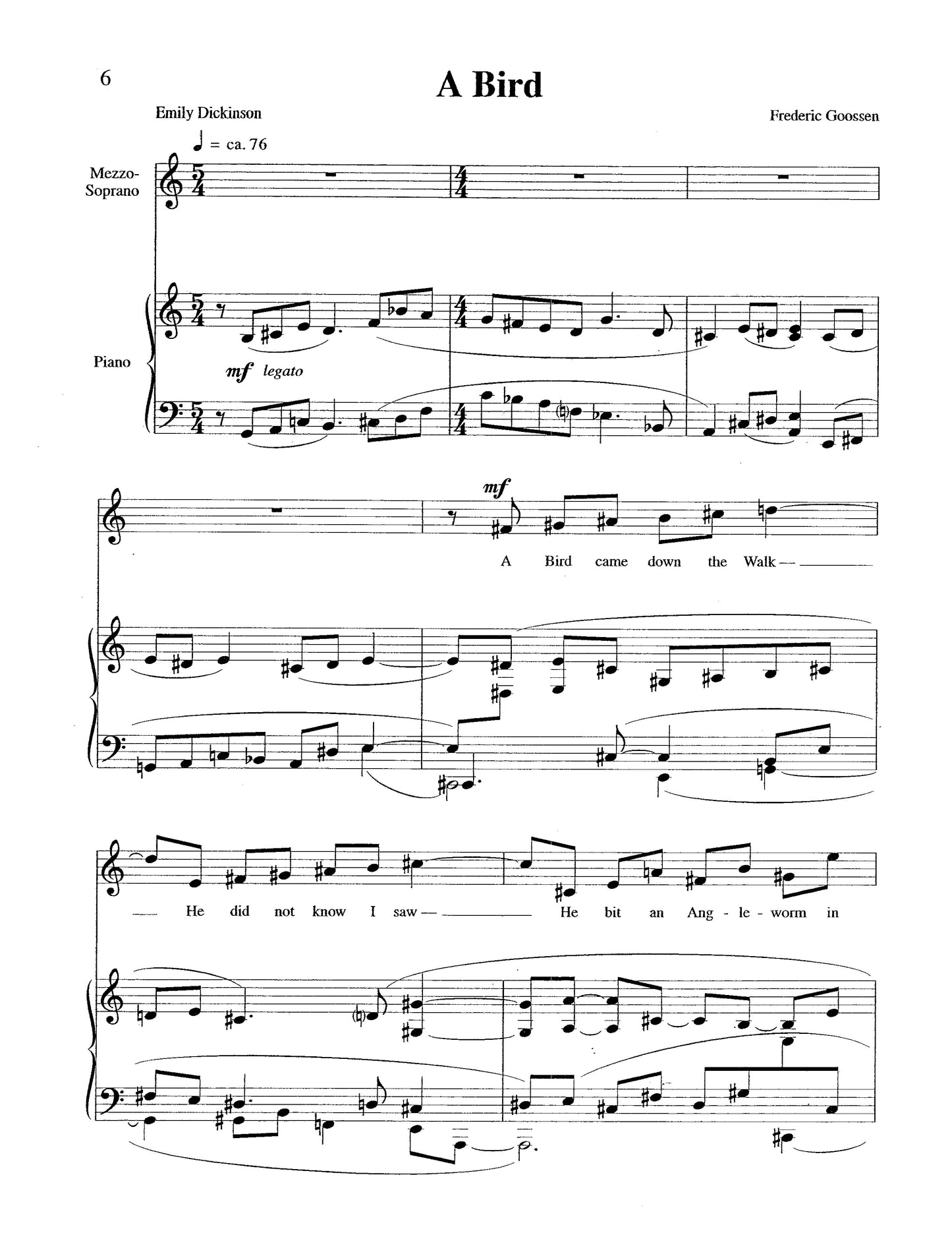An Emily Dickinson Songbook