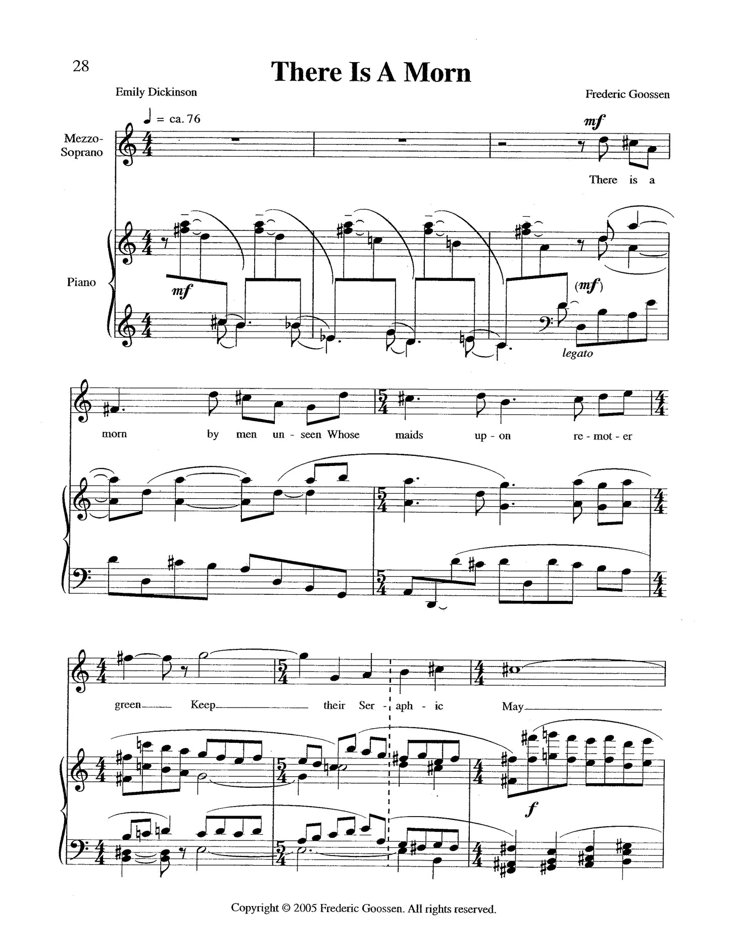 An Emily Dickinson Songbook
