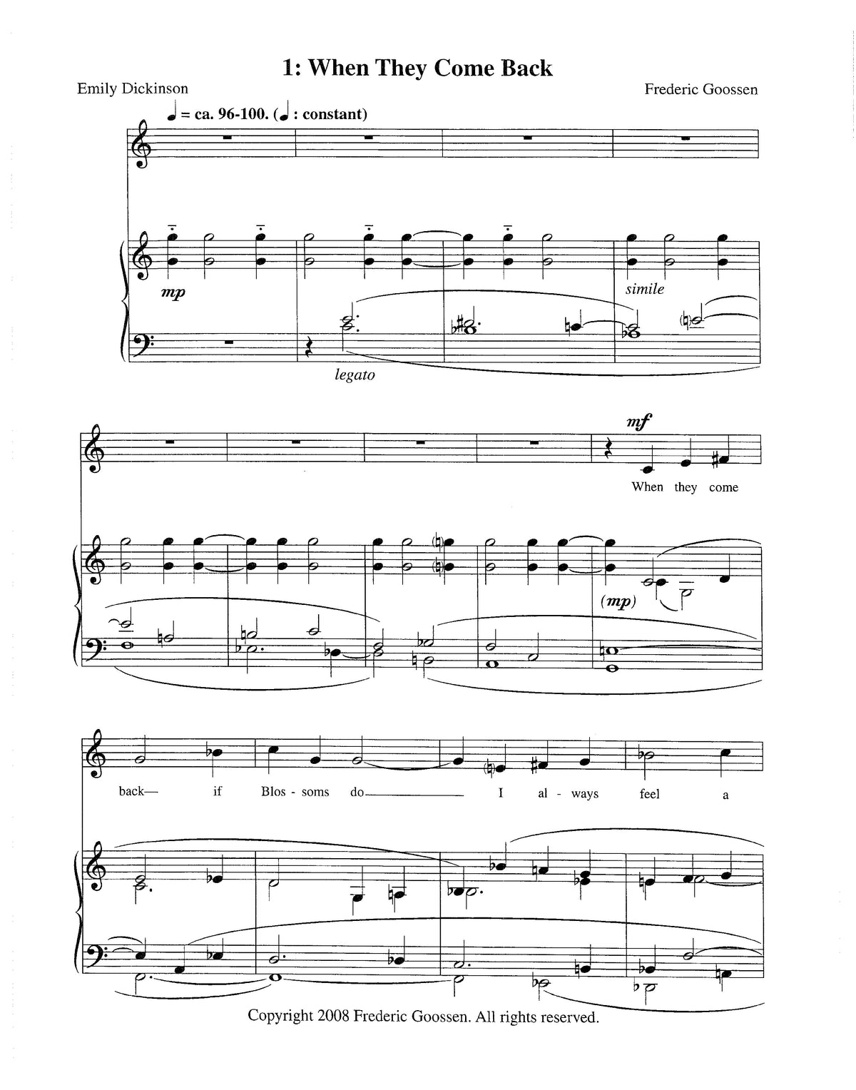 Gathering: Eleven Songs to Poems of Emily Dickinson