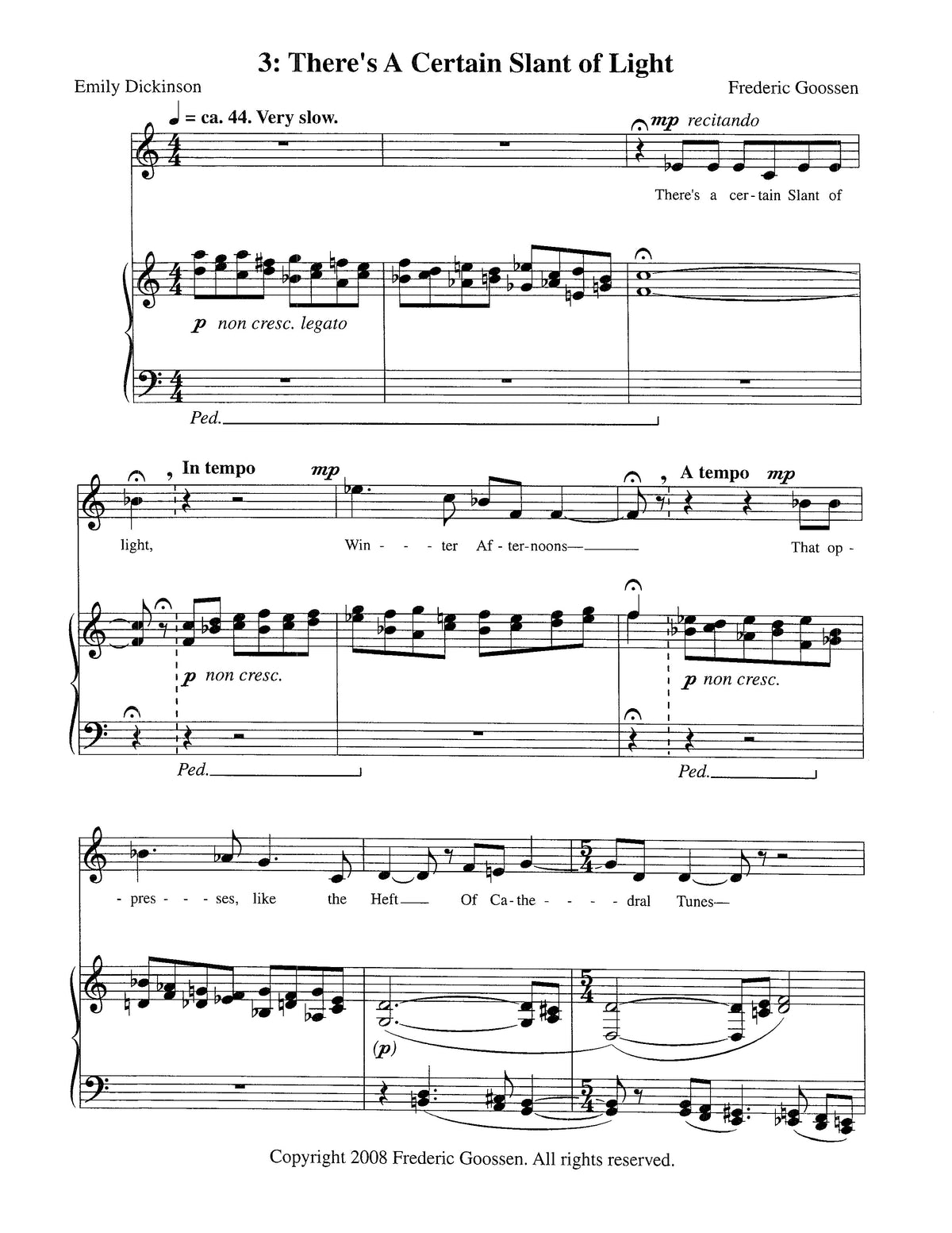 Gathering: Eleven Songs to Poems of Emily Dickinson
