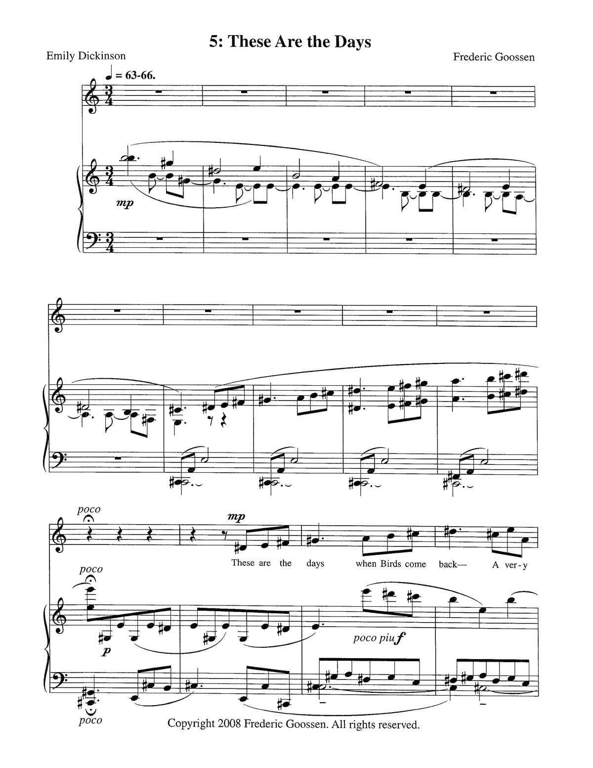 Gathering: Eleven Songs to Poems of Emily Dickinson