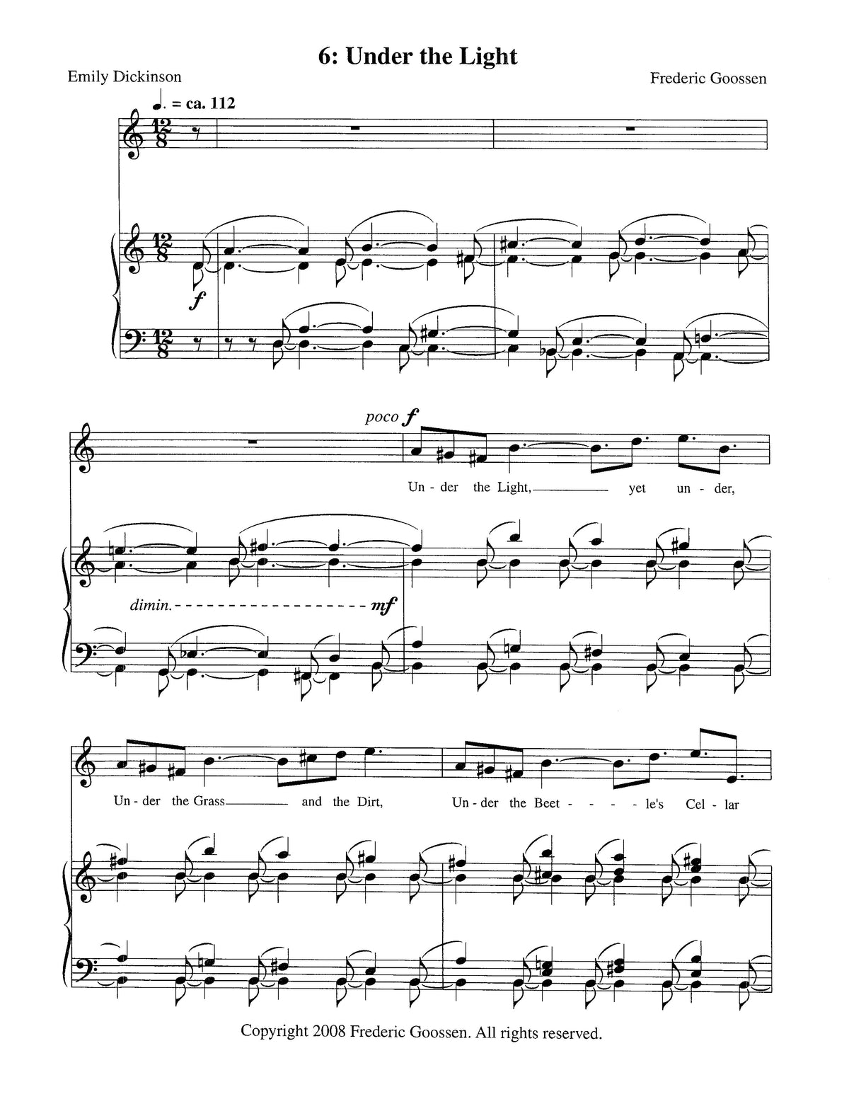 Gathering: Eleven Songs to Poems of Emily Dickinson