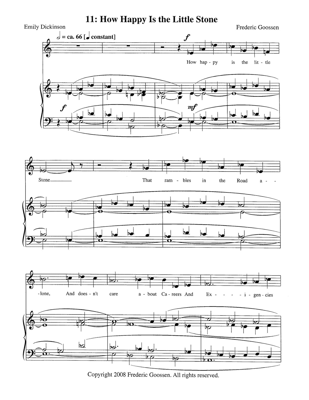 Gathering: Eleven Songs to Poems of Emily Dickinson
