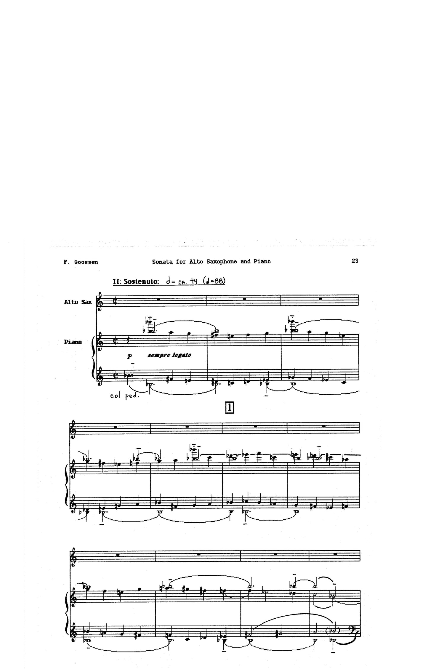 SONATA FOR ALTO SAXOPHONE & PIANO