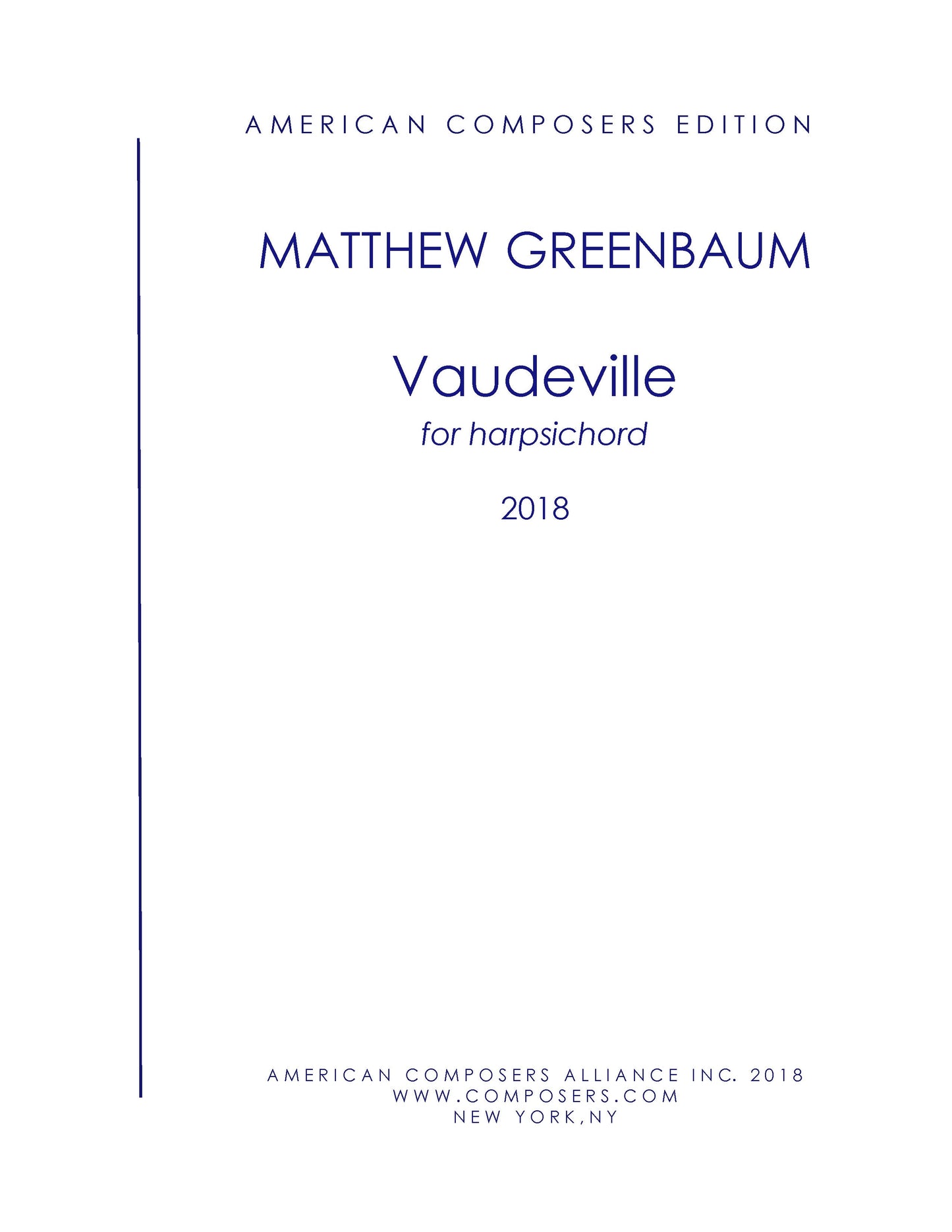 Vaudeville (2018)