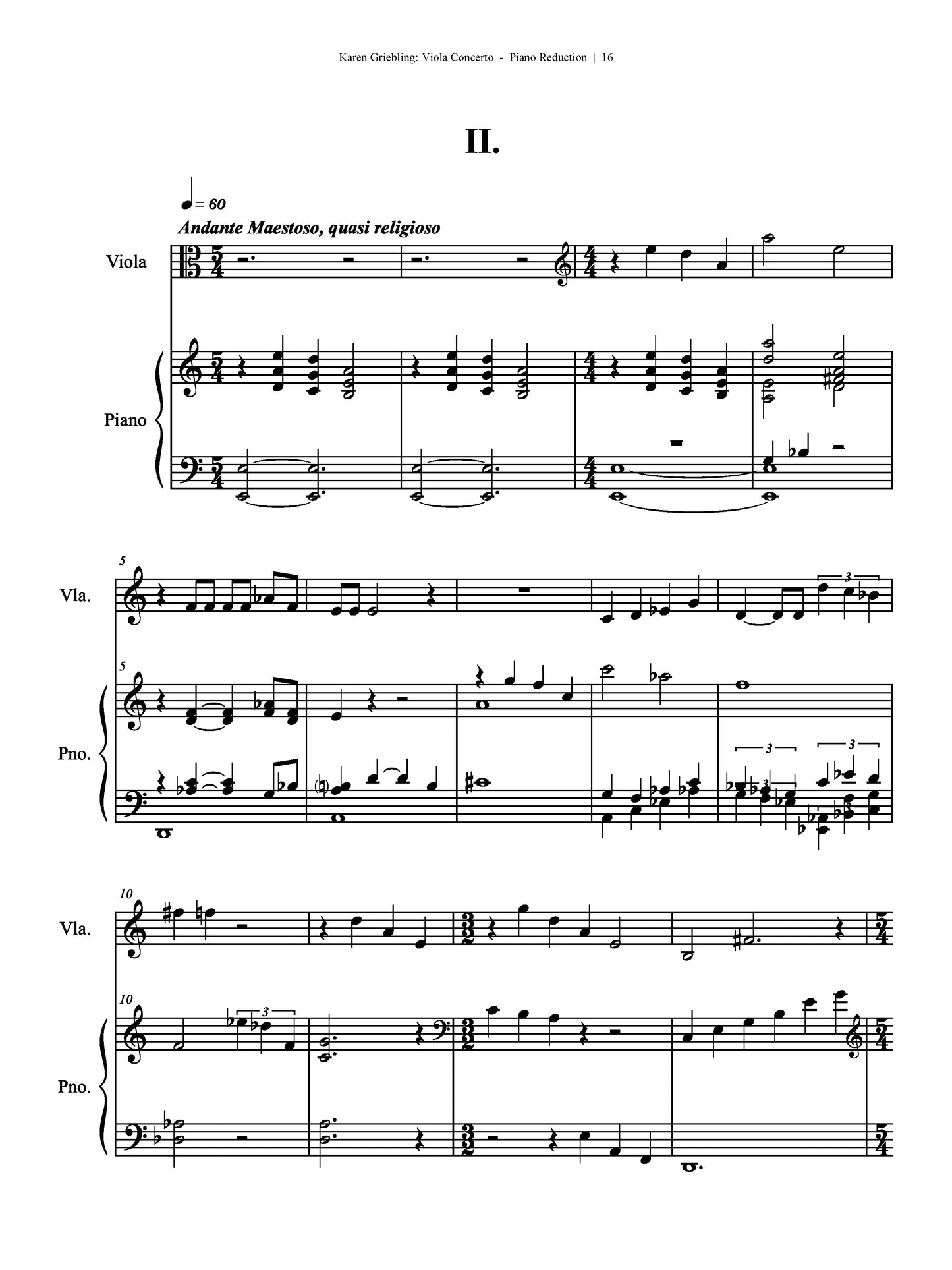 Viola Concerto with Piano