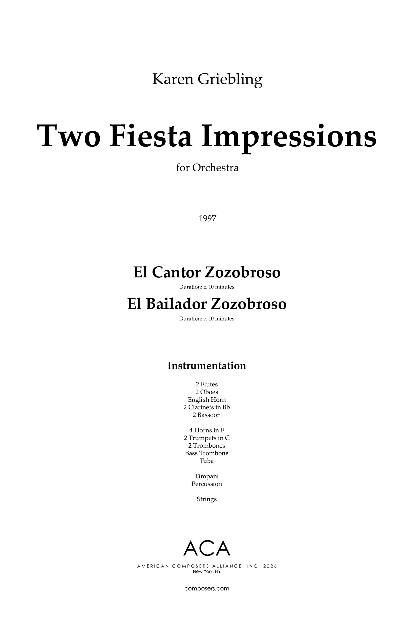 Two Fiesta Impressions