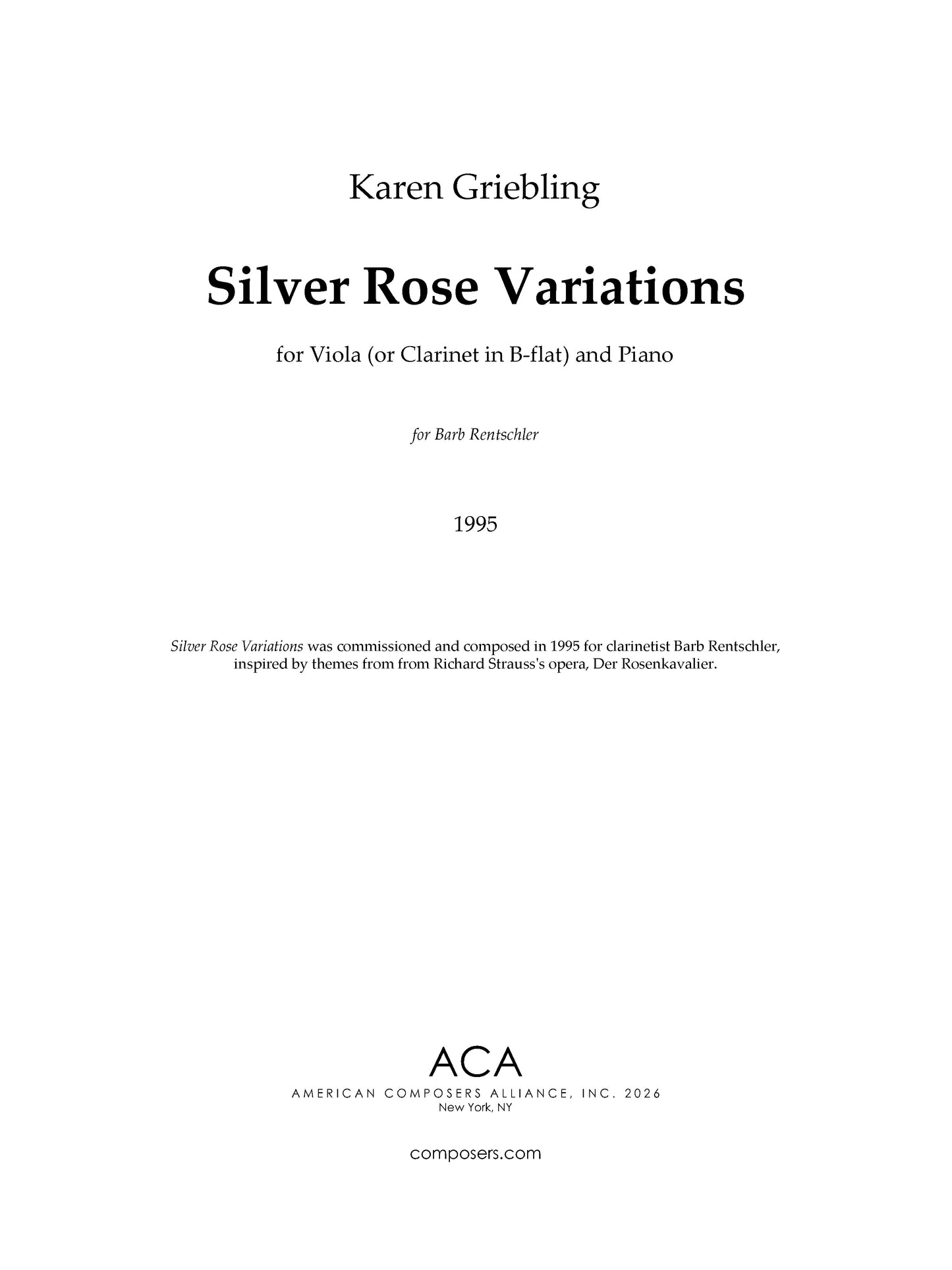 Silver Rose Variations