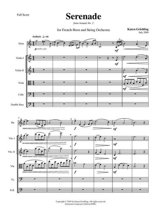 Serenade (from Sonata No. 2)