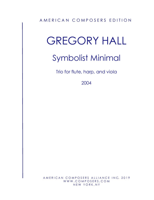 SYMBOLIST MINIMAL - Trio for flute, harp, viola