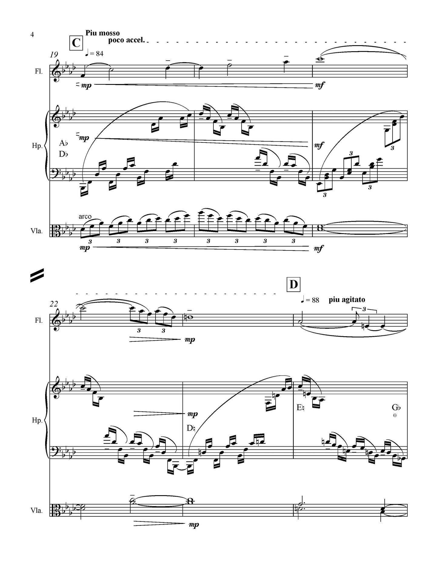 SYMBOLIST MINIMAL - Trio for flute, harp, viola