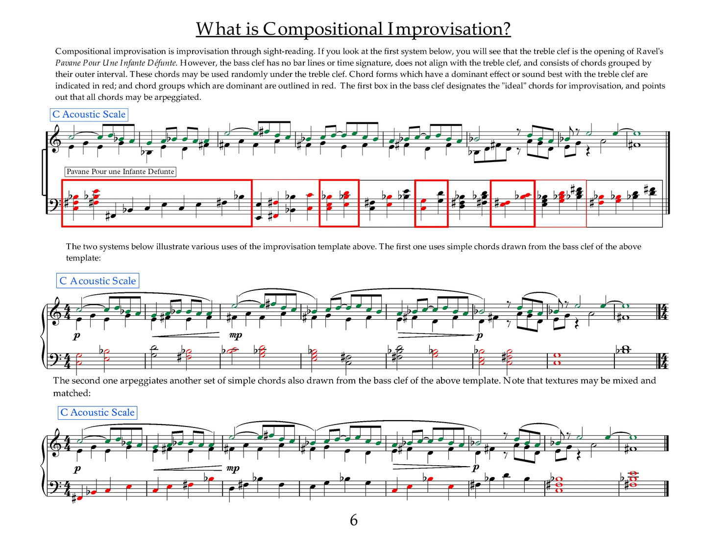 Templates for Improvisation Workbook, Vol. 1: Ravel