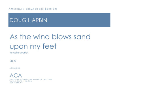 As the wind blows sand upon my feet