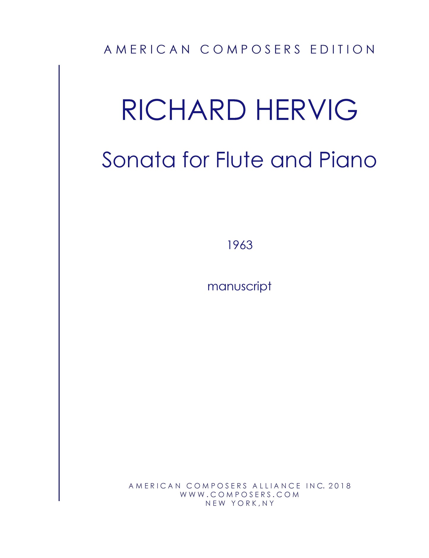 SONATA FOR FLUTE AND PIANO