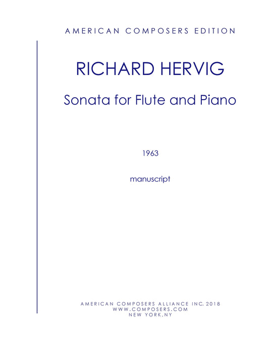 SONATA FOR FLUTE AND PIANO