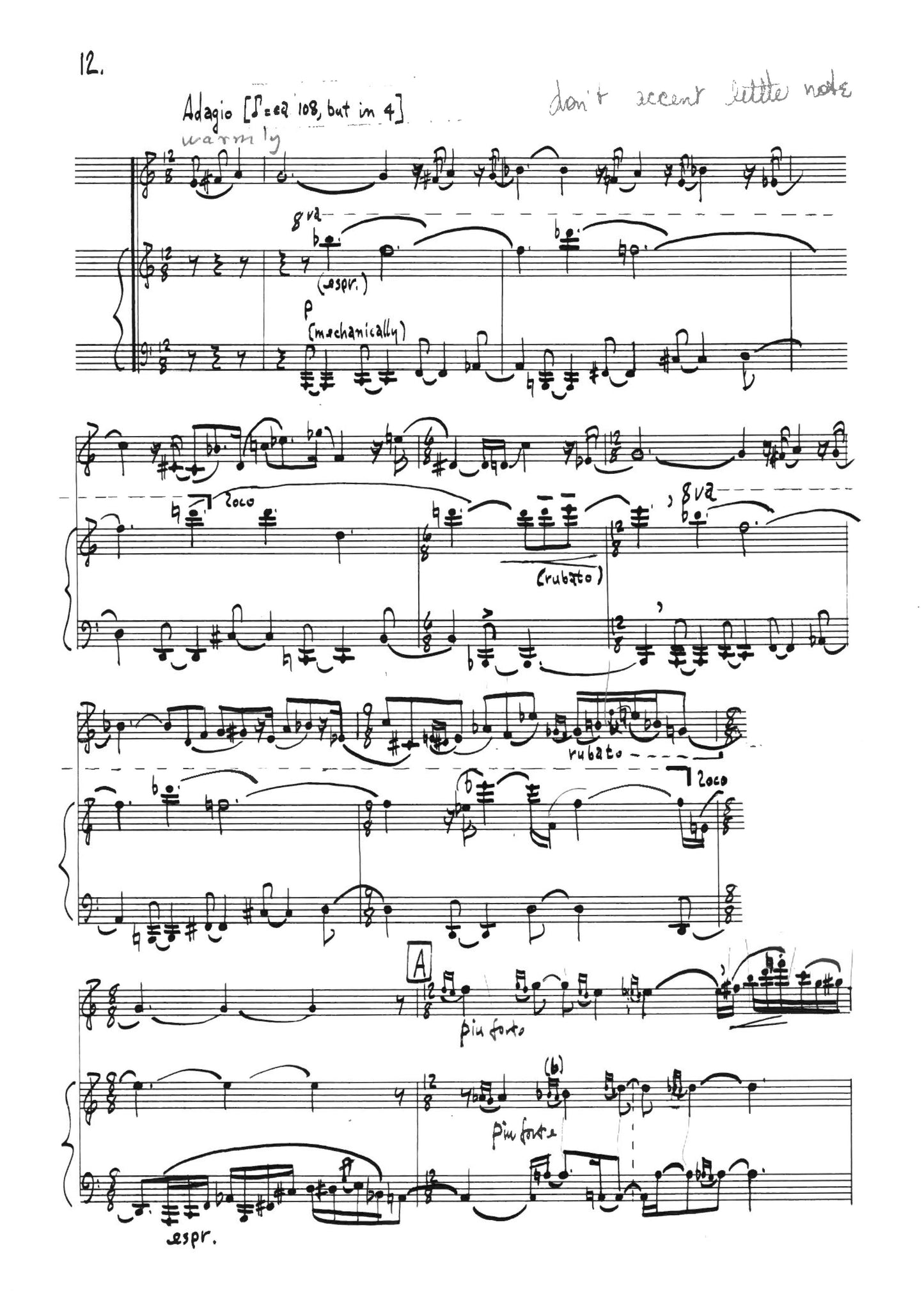 SONATA FOR FLUTE AND PIANO