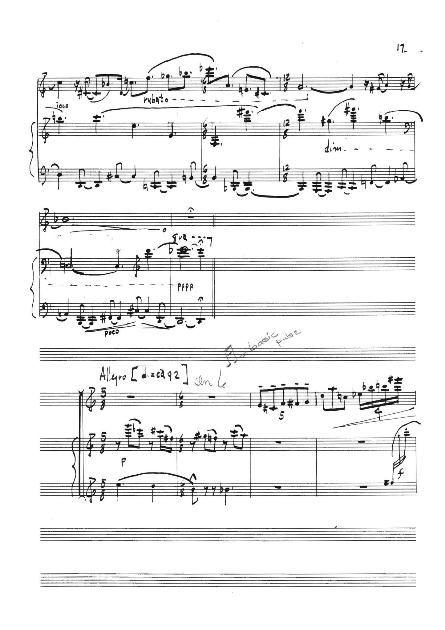 SONATA FOR FLUTE AND PIANO