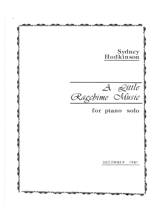 LITTLE RAG CHIME MUSIC for piano or carillon