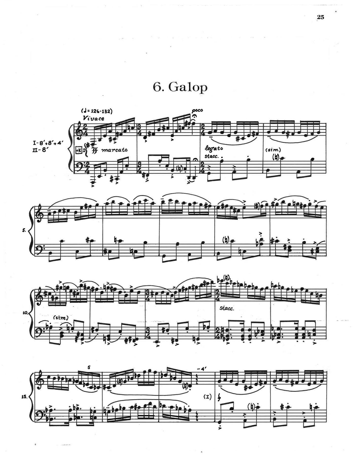 PAPILLONS, Book 2, Six Pieces de Clavecin