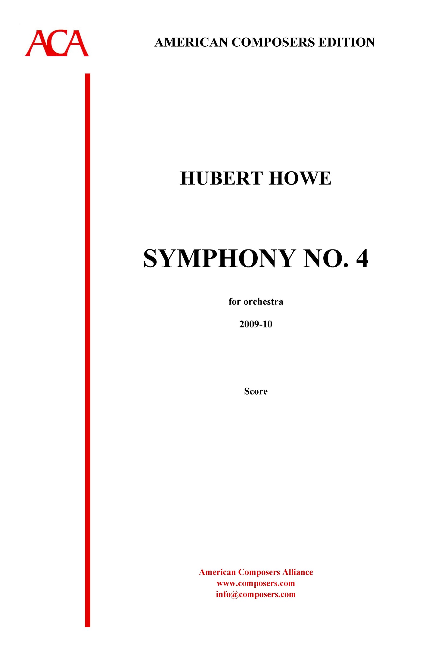 SYMPHONY No. 4 - full orchestra