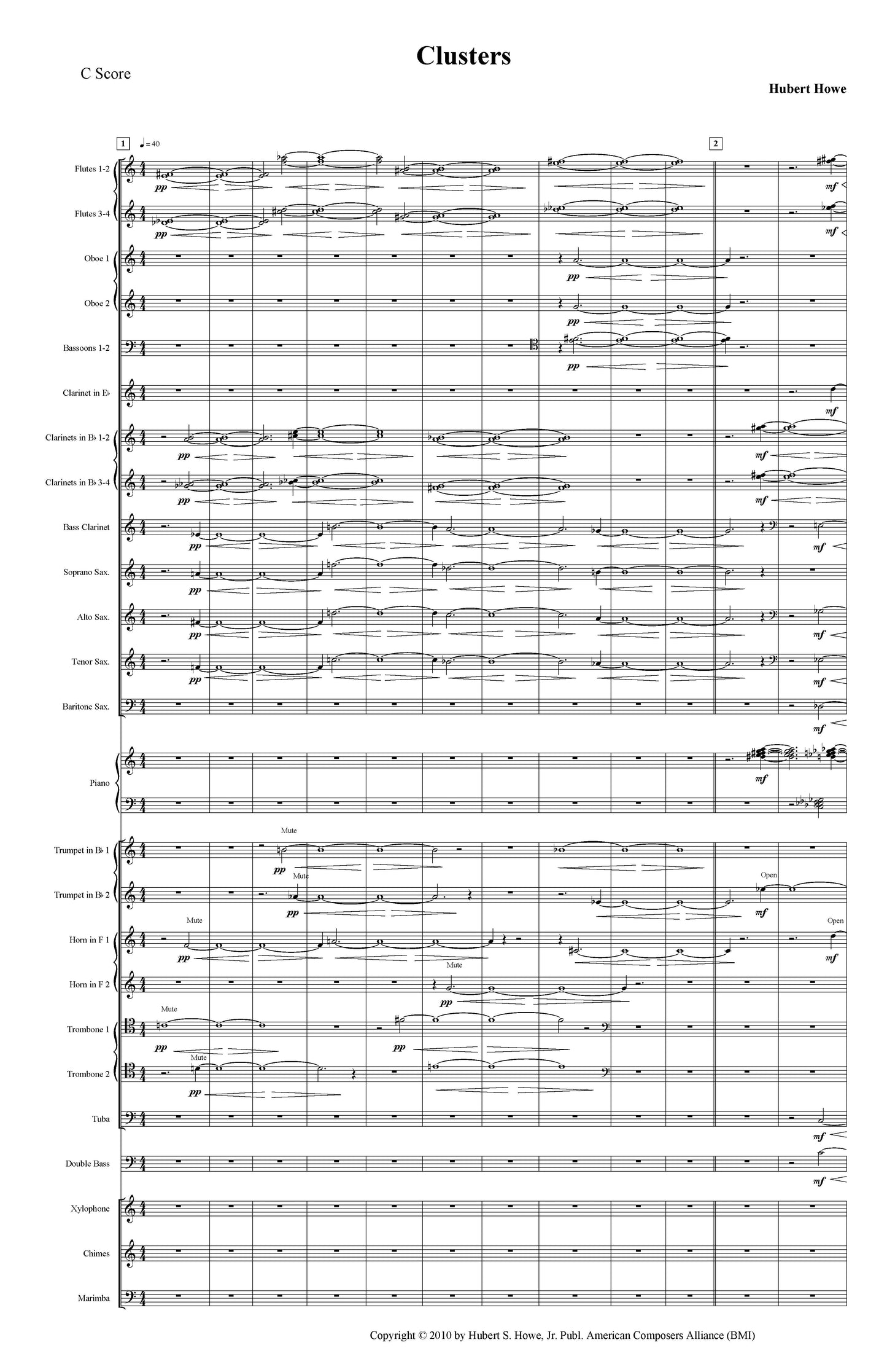 Clusters (for wind ensemble)