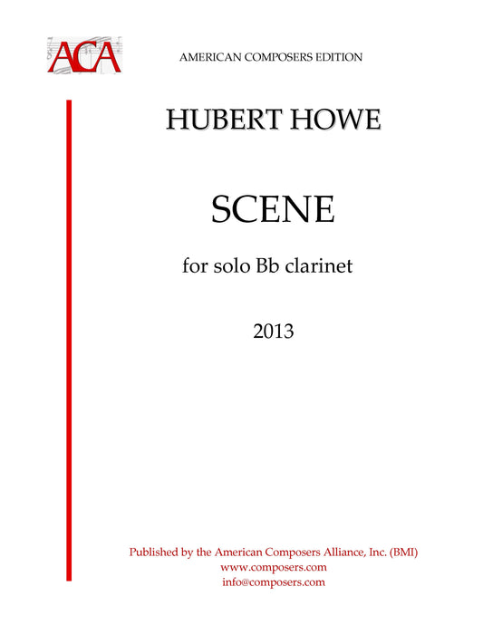 SCENE for solo clarinet