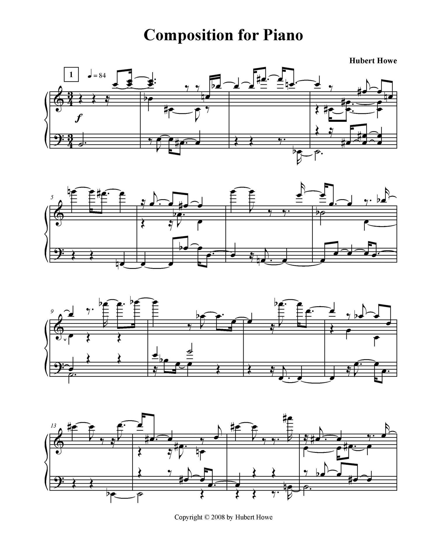 Composition for Piano