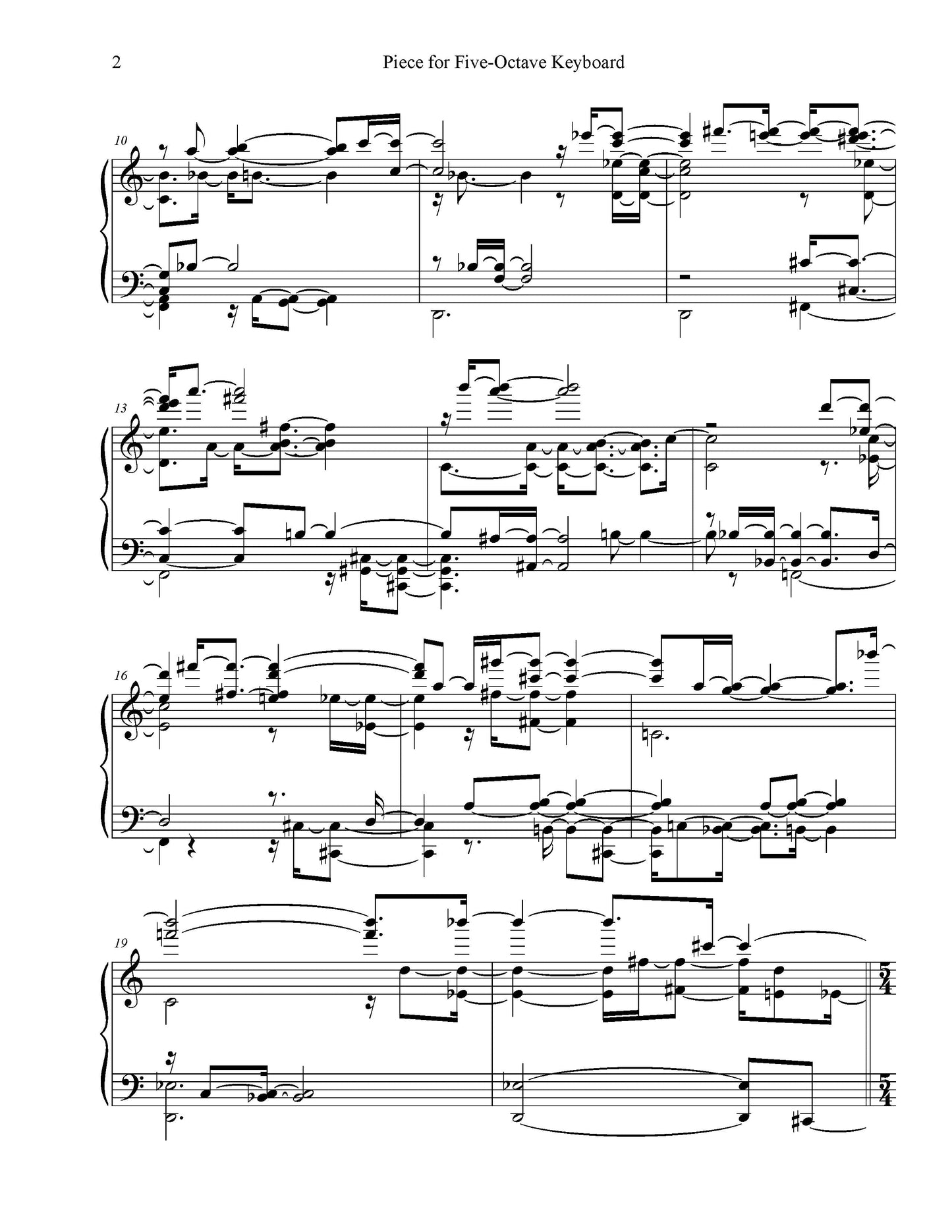 Piece for Five Octave Keyboard