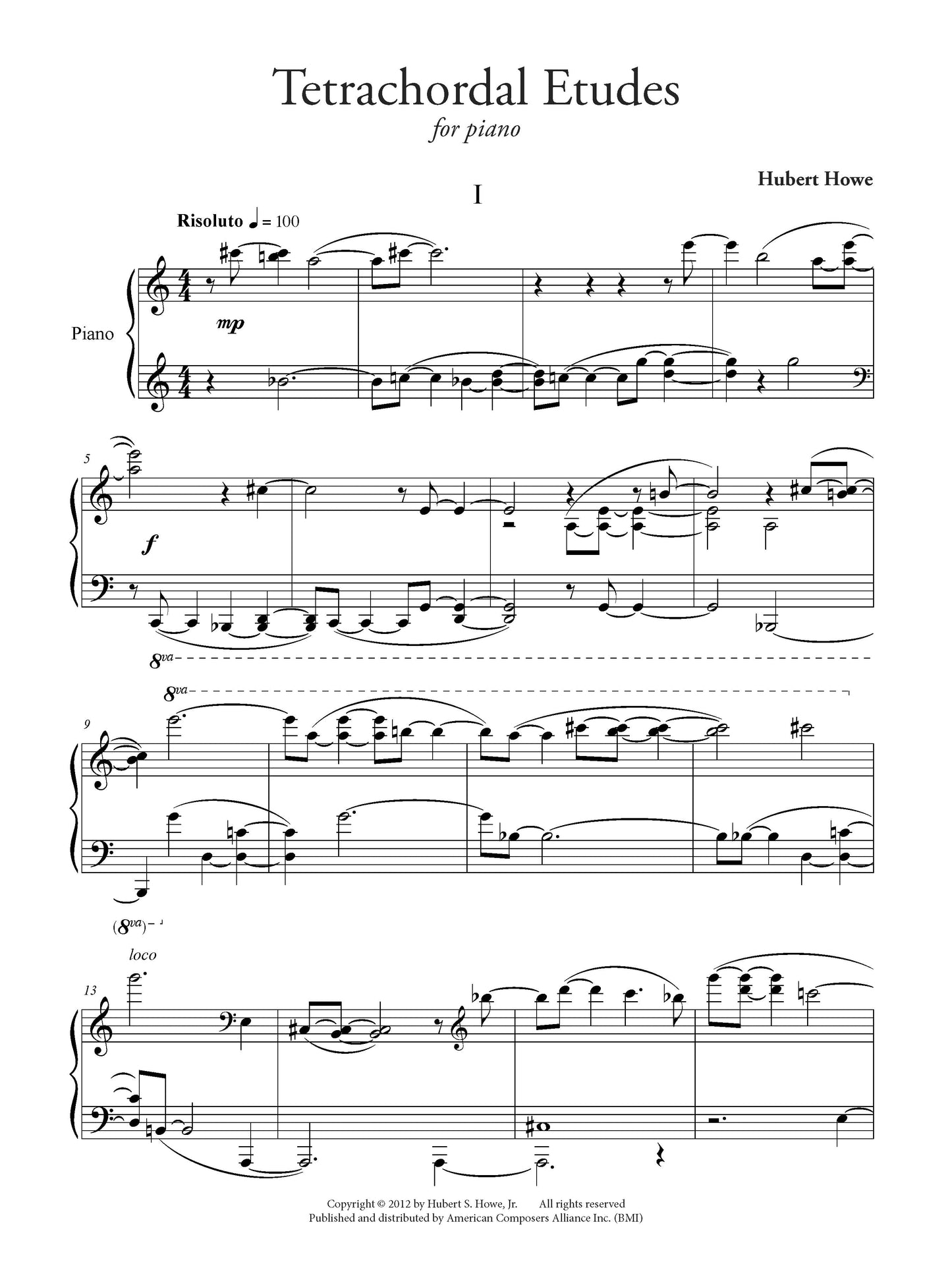 TETRACHORDAL ETUDES