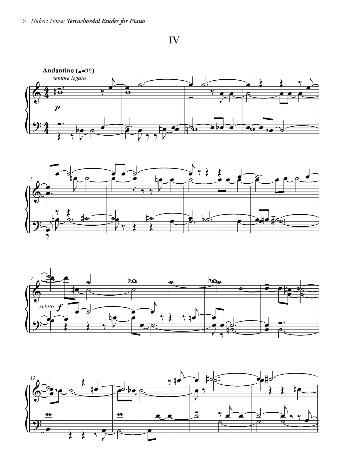 TETRACHORDAL ETUDES